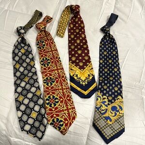 Vintage Lot of (4) Gianni Versace 1996-1997 Ties